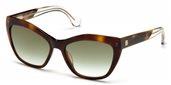 Balenciaga BA0047 53P	blonde havana / gradient green sunglasses