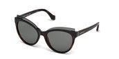 Balenciaga BA0094 52N dark havana / green sunglasses