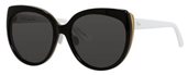 Christian Dior Diorific 1/N/S 03B8 Black Gold White sunglasses