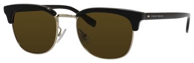 Hugo Boss 0667/S 09W4 EC Light Gold Black Sunglasses