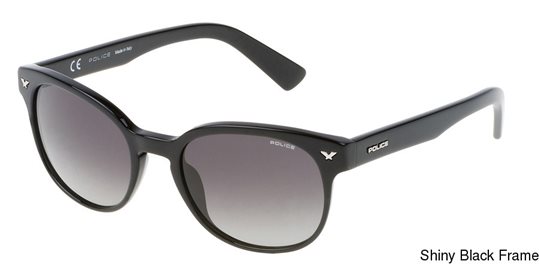 Police SPL143 Shiny Black Frame Sunglasses