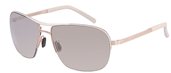 Porsche 8545 Gold White Brown Gradient with Silver Mirror sunglasses