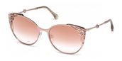 Roberto Cavalli RC1033 CASOLE CASOLE 34U shiny light bronze / bordeaux mirror sunglasses