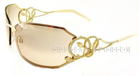 Roberto Cavalli RC222S CAOS  160 Beige Gold Sunglasses