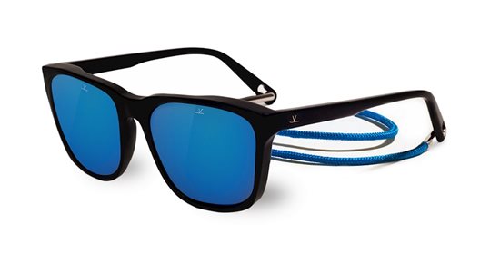 Vuarnet ALAIN BLACK / PURE GREEN BLUE FLASHED Sunglasses